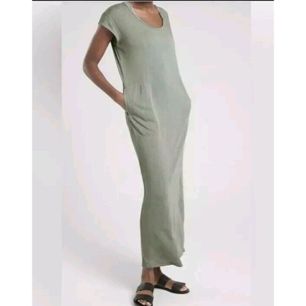 Athleta Olive Green Maxi Dress